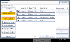 Schermafbeelding bedieningspaneel