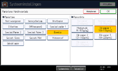 Schermafbeelding bedieningspaneel