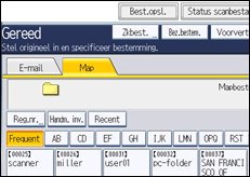 Schermafbeelding bedieningspaneel