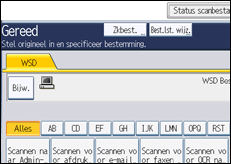 Schermafbeelding bedieningspaneel