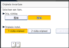 Schermafbeelding bedieningspaneel