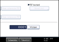 Schermafbeelding bedieningspaneel