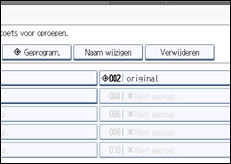 Schermafbeelding bedieningspaneel