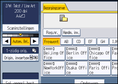Schermafbeelding bedieningspaneel