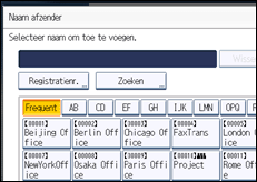 Schermafbeelding bedieningspaneel