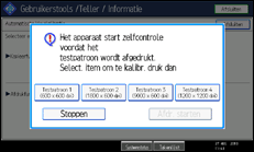 Schermafbeelding bedieningspaneel