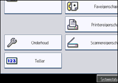 Schermafbeelding bedieningspaneel