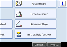 Illustrasjon av skjermpanelet