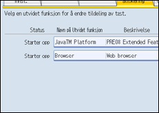 Illustrasjon av skjermpanelet