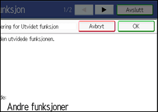 Illustrasjon av skjermpanelet