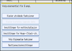 Illustrasjon av skjermpanelet