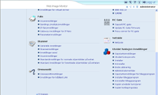 Skjermillustrasjon for nettleser