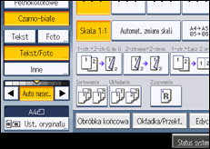 Ilustracja ekranu panela operacyjnego