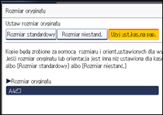 Ilustracja ekranu panela operacyjnego