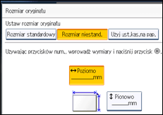 Ilustracja ekranu panela operacyjnego