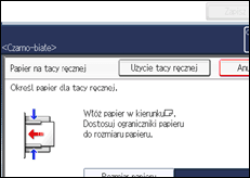 Ilustracja ekranu panela operacyjnego