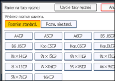Ilustracja ekranu panela operacyjnego