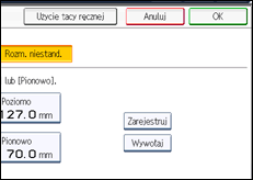 Ilustracja ekranu panela operacyjnego