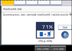 Ilustracja ekranu panela operacyjnego