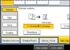 Ilustracja ekranu panela operacyjnego