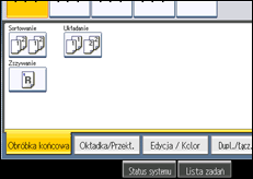 Ilustracja ekranu panela operacyjnego