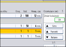 Ilustracja ekranu panela operacyjnego