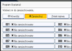 Ilustracja ekranu panela operacyjnego