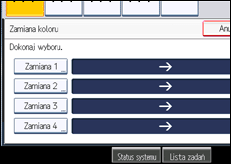 Ilustracja ekranu panela operacyjnego