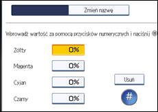Ilustracja ekranu panela operacyjnego