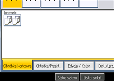 Ilustracja ekranu panela operacyjnego