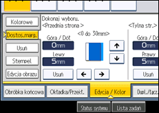 Ilustracja ekranu panela operacyjnego