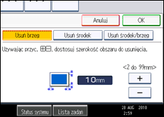 Ilustracja ekranu panela operacyjnego
