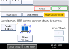 Ilustracja ekranu panela operacyjnego