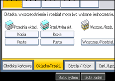 Ilustracja ekranu panela operacyjnego