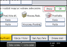 Ilustracja ekranu panela operacyjnego