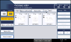 Ilustracja ekranu panela operacyjnego