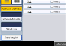 Ilustracja ekranu panela operacyjnego