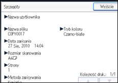 Ilustracja ekranu panela operacyjnego