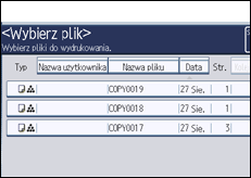Ilustracja ekranu panela operacyjnego