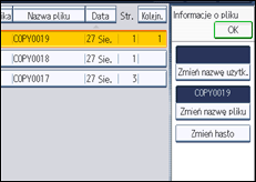 Ilustracja ekranu panela operacyjnego