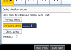 Ilustracja ekranu panela operacyjnego