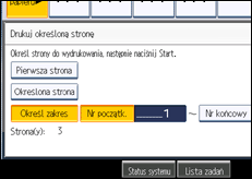 Ilustracja ekranu panela operacyjnego