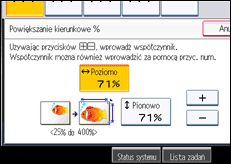 Ilustracja ekranu panela operacyjnego