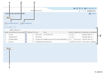Ilustracja ekranu przegl�darki internetowej z numerowanymi odno�nikami