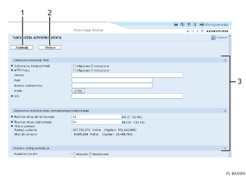 Ilustracja ekranu przegl�darki internetowej z numerowanymi odno�nikami