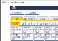 Ilustracja ekranu panela operacyjnego