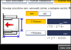 Ilustracja ekranu panela operacyjnego