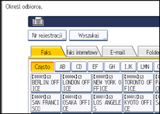 Ilustracja ekranu panela operacyjnego