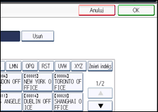 Ilustracja ekranu panela operacyjnego