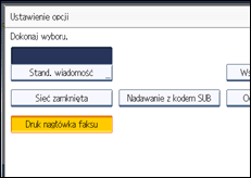 Ilustracja ekranu panela operacyjnego